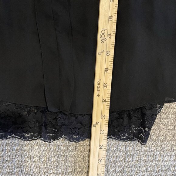 Zara Basic Sleeveless Blouse Womens Small  Black Lace Witchy Whimsigoth S Layer - Picture 6 of 7